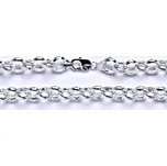 Stříbrný pánský silný řetěz na krk, šperk, 4