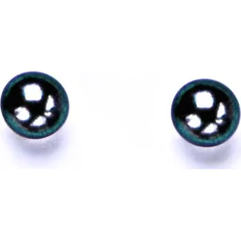 Náušnice Stříbrné náušnice na šroubek s přírodní černou perlou 5,5 mm, šperky NŠ 1183