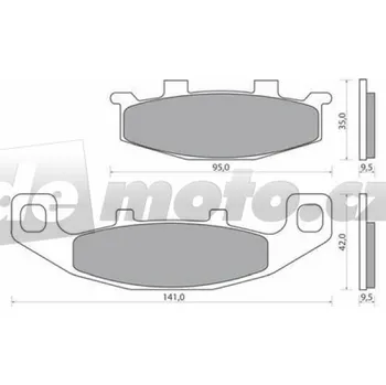 Brzdová destička Suzuki VX 800 L/M/N/P/R 1990-1996 brzdové destičky přední NHC CU-1