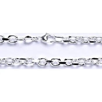 Řetízek Stříbrný silný řetízek na krk, šperk 50 cm