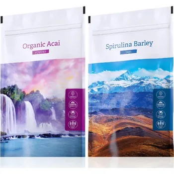 Přírodní produkt Energy Acai Pure powder 100 g + Spirulina Barley tabs 200 tablet