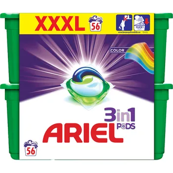 Kapsle na praní Ariel Active Gel Color gelové kapsle 56 tablet