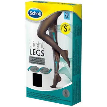 Stahovací punčochy Scholl Light Legs 20 DEN S černé