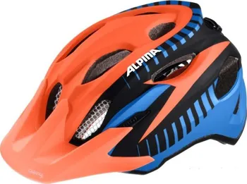 Cyklistická přilba Alpina Carapax JR oranžová/černá/modrá 51 - 56 cm