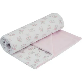Dětská deka Esito dětská deka s medvídkem 75 x 100 cm, růžová