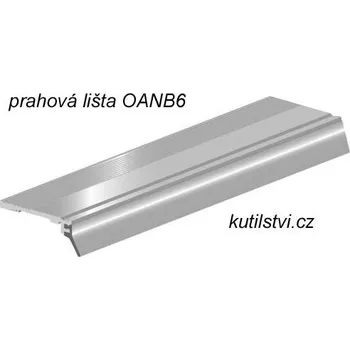 soklová lišta Podlahová prahová těsnící lišta OANB Varianta: Prahová podlahová lišta OANB 6 - 33mm / 300cm
