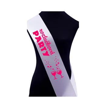 Svatební dekorace PotiskniTriko.cz Šerpa Rozlučková party 04 bílá