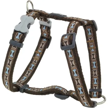 Postroj pro psa Red Dingo postroj Bone Yard Brown