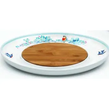 Talíř Korkmaz sýrový talíř Dáma s růžemi