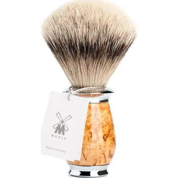 Mühle Purist Karelian Burl Birch Silvertip Badger