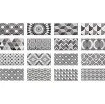 Sapho Metro 21396 Patchwork B&W 