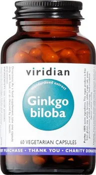 Přírodní produkt Viridian Ginkgo Biloba 60 cps.