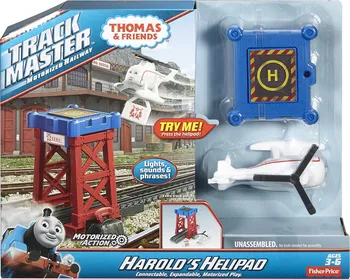 Mattel Mašinka Tomáš TrackMaster Trať se záchrannou stanicí Harold
