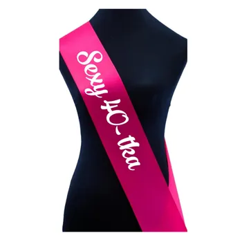 Party dekorace PotiskniTriko.cz Šerpa Sexy 40 - tka růžová/bílá