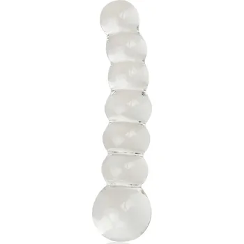 Dildo LoveToy Glass Romance Beaded Dildo GS09C Clear