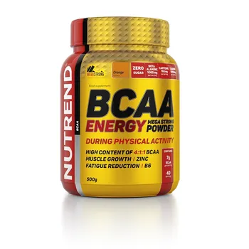 Aminokyselina Nutrend BCAA Energy Mega Strong Powder 500 g
