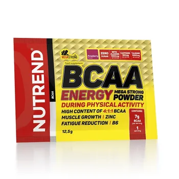 Aminokyselina Nutrend BCAA Energy Mega Strong Powder 20 x 12.5 g