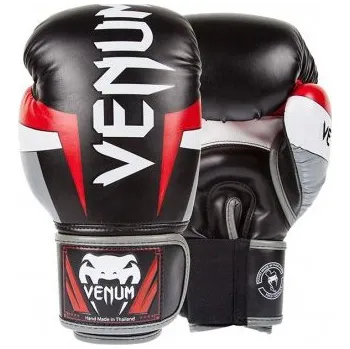Boxerské rukavice Venum Elite boxerské rukavice černé/červené/šedé