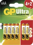 GP Ultra Alkaline R03 AAA 4+2ks