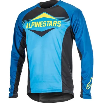cyklistický dres Dres - ALPINESTARS Mesa LS 2018 - Royal Blue/Bright Blue XL