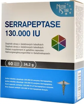 Přírodní produkt Nutristar Serrapeptase 130000 IU 60 cps.