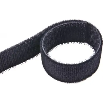 Zip Suchý zip oboustranný, 30 mm , černý, NYLON