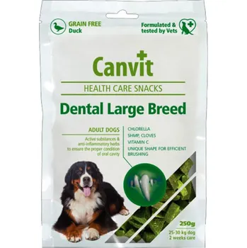 Pamlsek pro psa Canvit Snacks Dental Large Breed Health Care 250 g