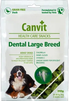 Pamlsek pro psa Canvit Snacks Dental Large Breed Health Care 250 g