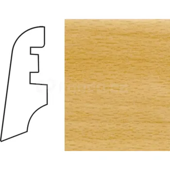 soklová lišta K-Produkt KP40 Buk B 54007 soklová lišta | cena za bm