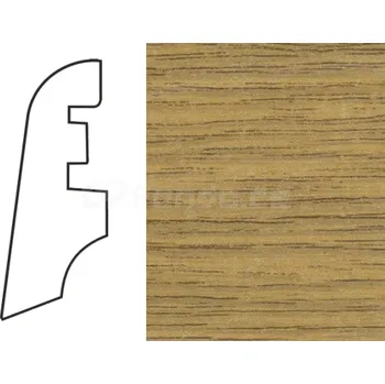 soklová lišta K-Produkt KP40 Dub F 13008 soklová lišta | cena za bm