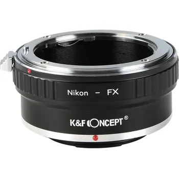 Redukce K&F Concept z objektivu Nikon AI na Fujifilm X (Umožní nasadit objektiv s bajonetem Nikon na fotoaparáty Fuji FX)