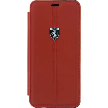 Pouzdro na mobilní telefon Ferrari Heritage pro Samsung G960 Galaxy S9 červené