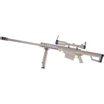 Airsoftová zbraň Barrett M82A1, TAN, dvojnožka, optika, Snow Wolf, SW-02A