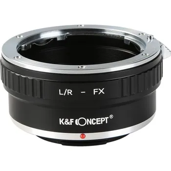 Redukce K&F Concept z objektivu Leica R na Fujifilm X (Umožní nasadit objektiv s bajonetem LEICA-R na fotoaparáty Fuji FX)