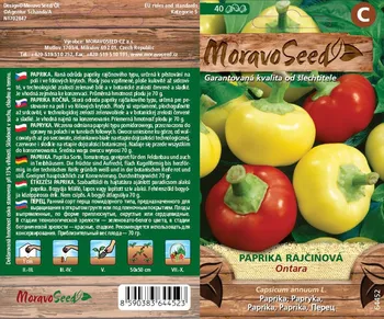 Semeno MoravoSeed Paprika rajčinová Ontara 40 ks