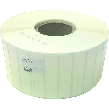 Papír pro tiskárny Etiketa na kotouči 50x11mm,plastová (PE), silné lepidlo SYNTYRE
