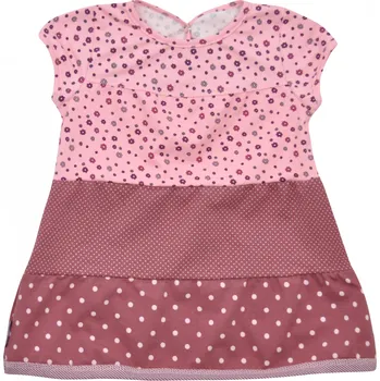 Dívčí šaty růžové bavlněné šaty