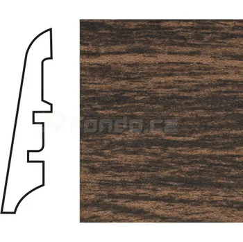 K-Produkt KP60 Dub dark 13517 soklová lišta