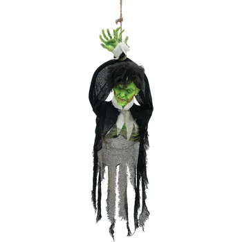 Party dekorace Recenze Europalms Závěsná zombie zelená