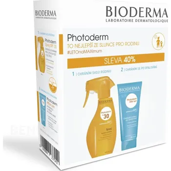 Přípravek na opalování Bioderma Photoderm SPF 30 400 ml + Bioderma Photoderm After Sun 200 ml