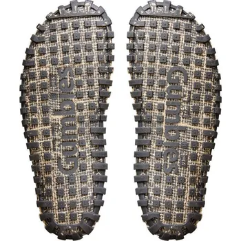 Moto obuv Gumbies Manly hnědé textilní žabky flip-flop 45