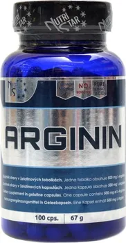 Aminokyselina Nutristar Arginin 100 cps.