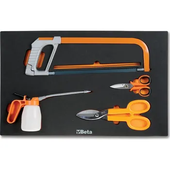 SADA NÁŘADÍ-MODEL 2450/M285 4 KS V PODESTĚ Z MĚKKÉ PĚNY (Měkká přihrádka tvarovaná za tepla, se sadou nástrojů)