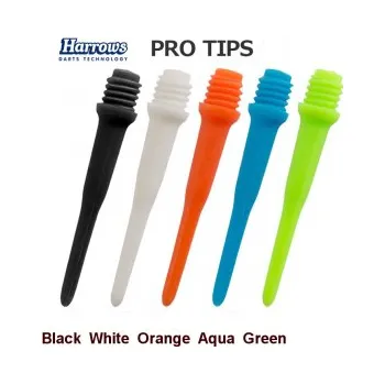 Příslušenství pro šipky Hroty Pro Tip středně dlouhé 2ba 50 ks | Harrows Barva: Oranžová
