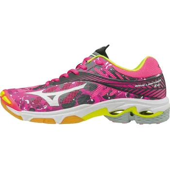 Dámská sálová obuv Mizuno Wave Lightning Z4 Pink Glo/White/Iron Gate