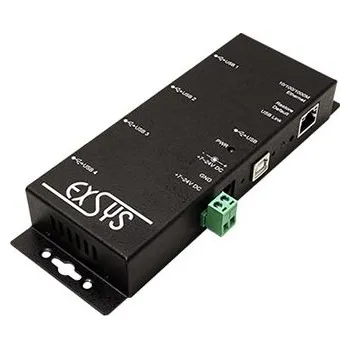 Datový kabel ExSys USB 2.0 Hub přes IP, 4 porty, se zdrojem (EX-6002) - 15.06.3090