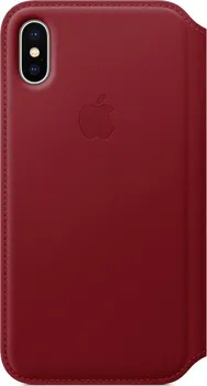 Pouzdro na mobilní telefon Apple Leather Folio pro iPhone X (PRODUCT)RED