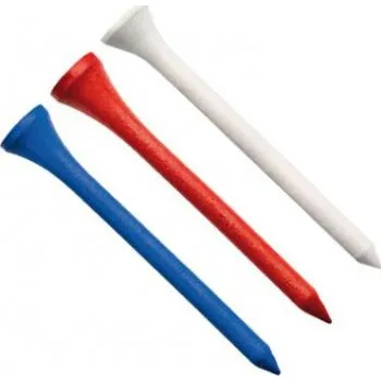 Golfová tyčka Longridge dřevěná týčka 69 mm, 20 ks, mix barev