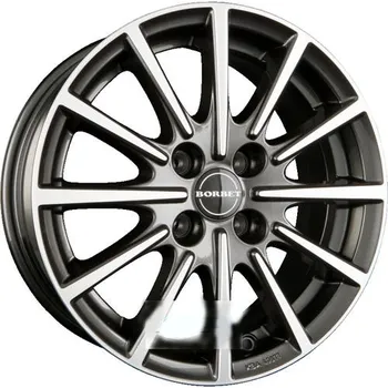 Alu kolo Borbet BL4 antracit - leštěné čelo 6,5x15 4x100 ET35