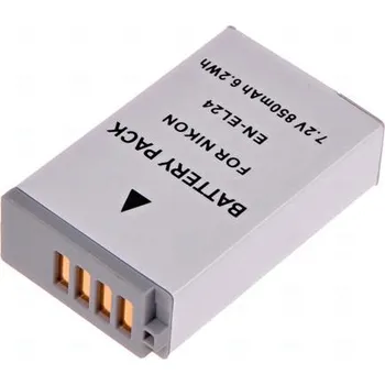 Baterie T6 power Nikon EN-EL24, 850mAh, šedá